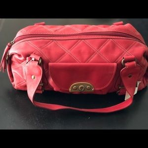 Fossil leather handbag, red, NWT